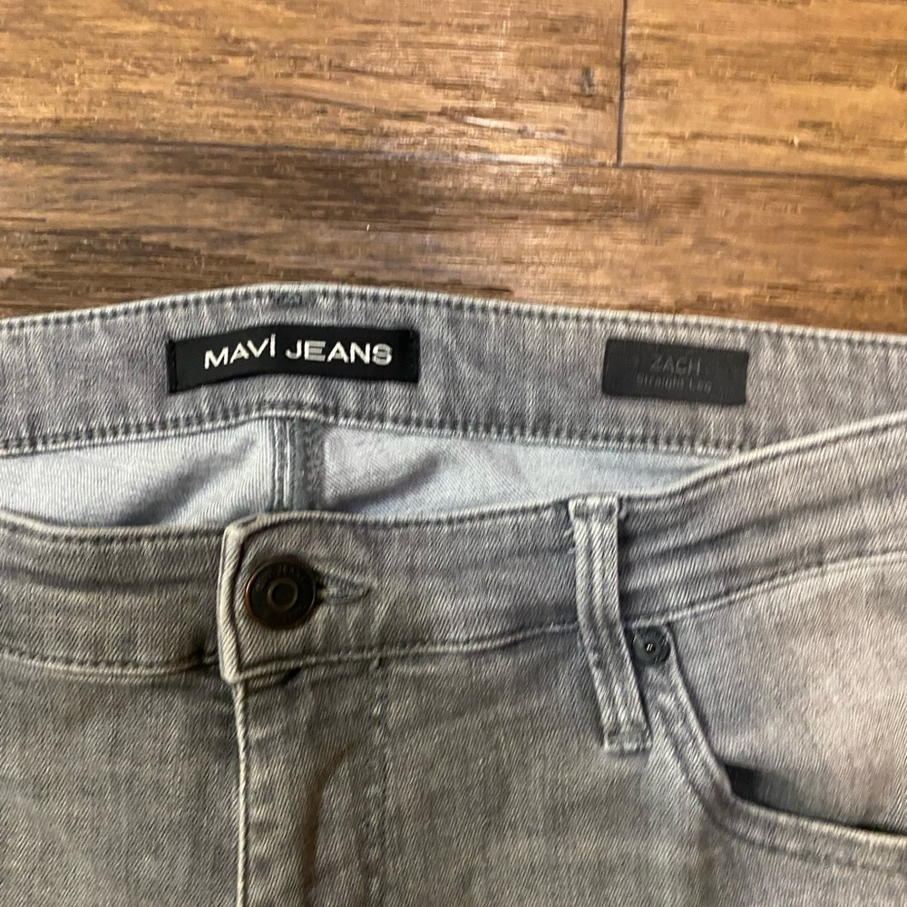 Mavi Zach Light‎ Gray Straight Jeans - Picture 2 of 8